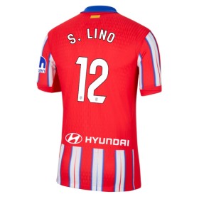 Koszulka Atlético Madryt S. Lino 12 Domowe 2024-25 Koszulki Piłkarskie Krótki Rękaw